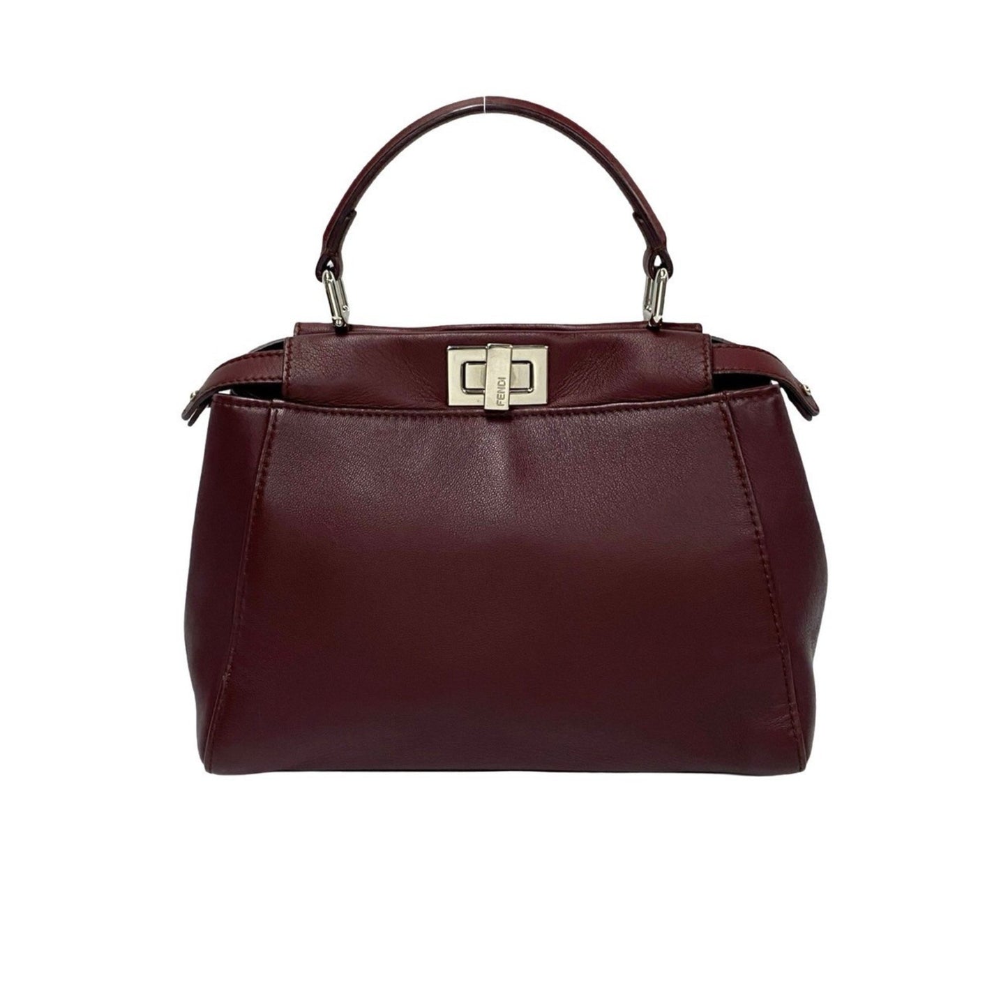 Fendi Peekaboo Mini Leather Turnlock 2-Way Handbag/Shoulder Bag