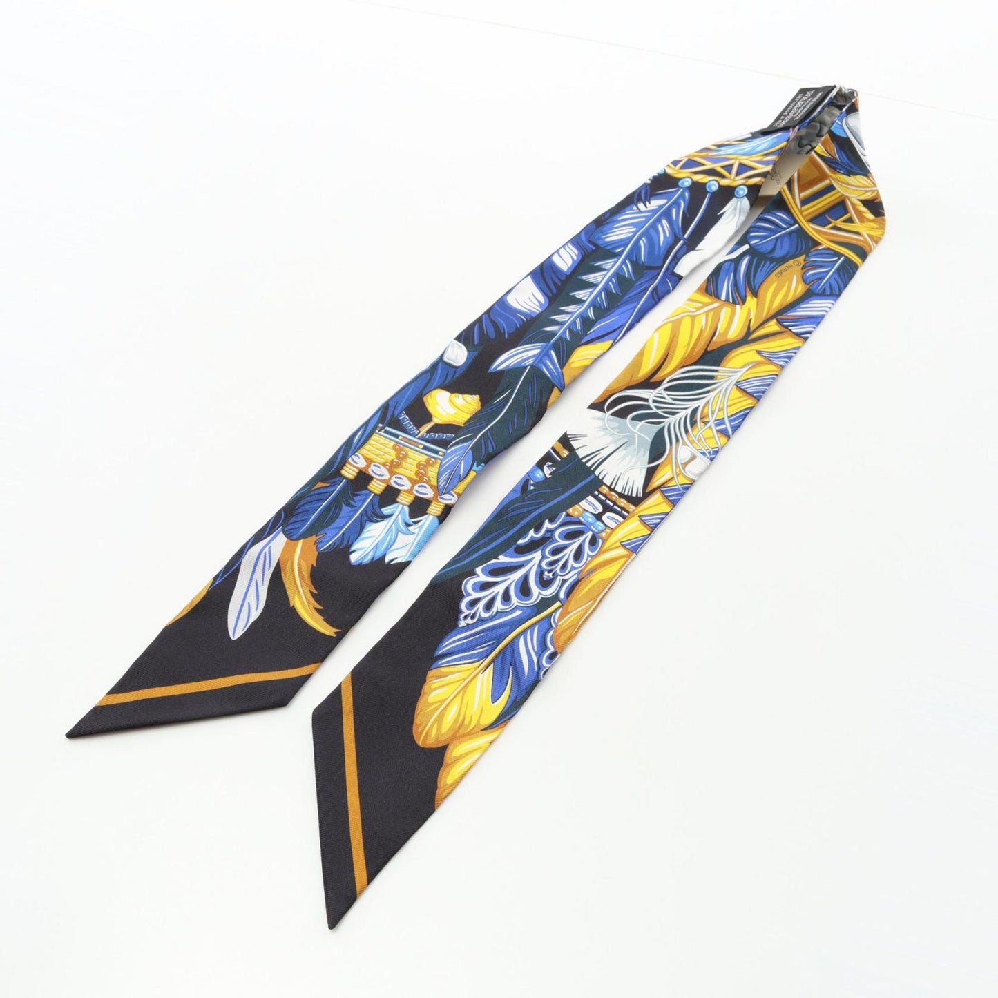 Hermes Herms Twilly Dance Pacifique Silk Scarf For Women In Black