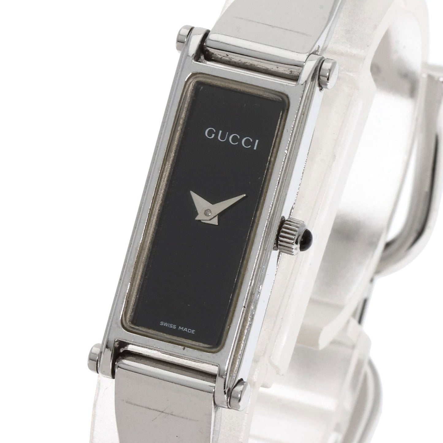 Gucci 1500L Square Face Watch Stainless Steel Ss