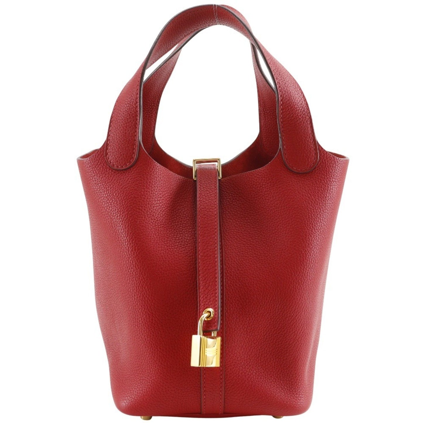 Hermes Hermes Picotin Lock 18 Pm Handbag X Taurillon Maurice 2018 Red / C Belt Clasp Loc18K