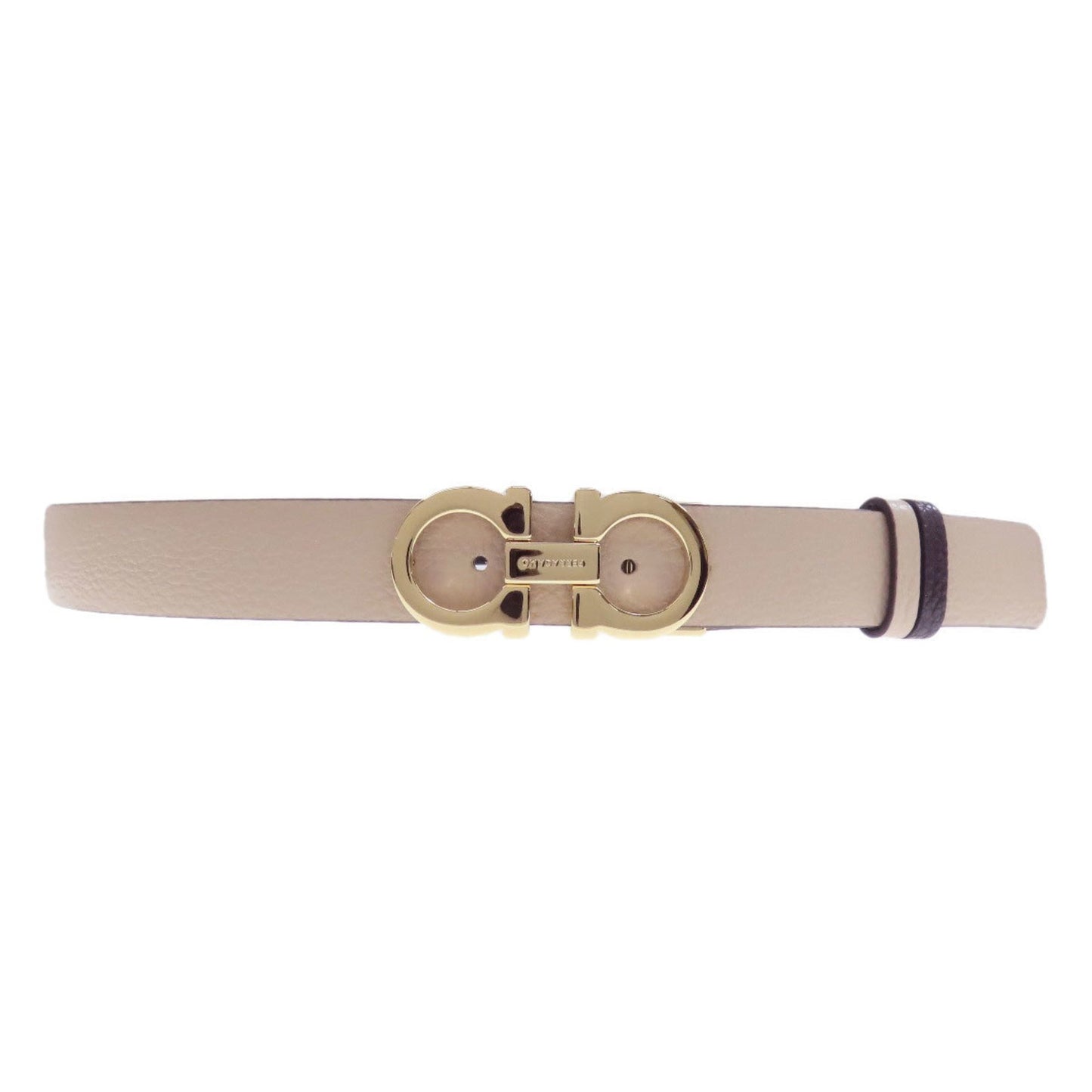 Salvatore Ferragamo Gancini Hardware Leather Belt