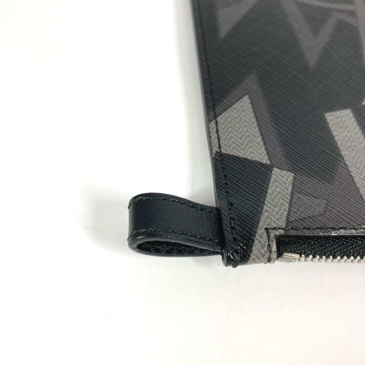 Salvatore Ferragamo All-Over Logo Pouch/Clutch Bag In Black Leather