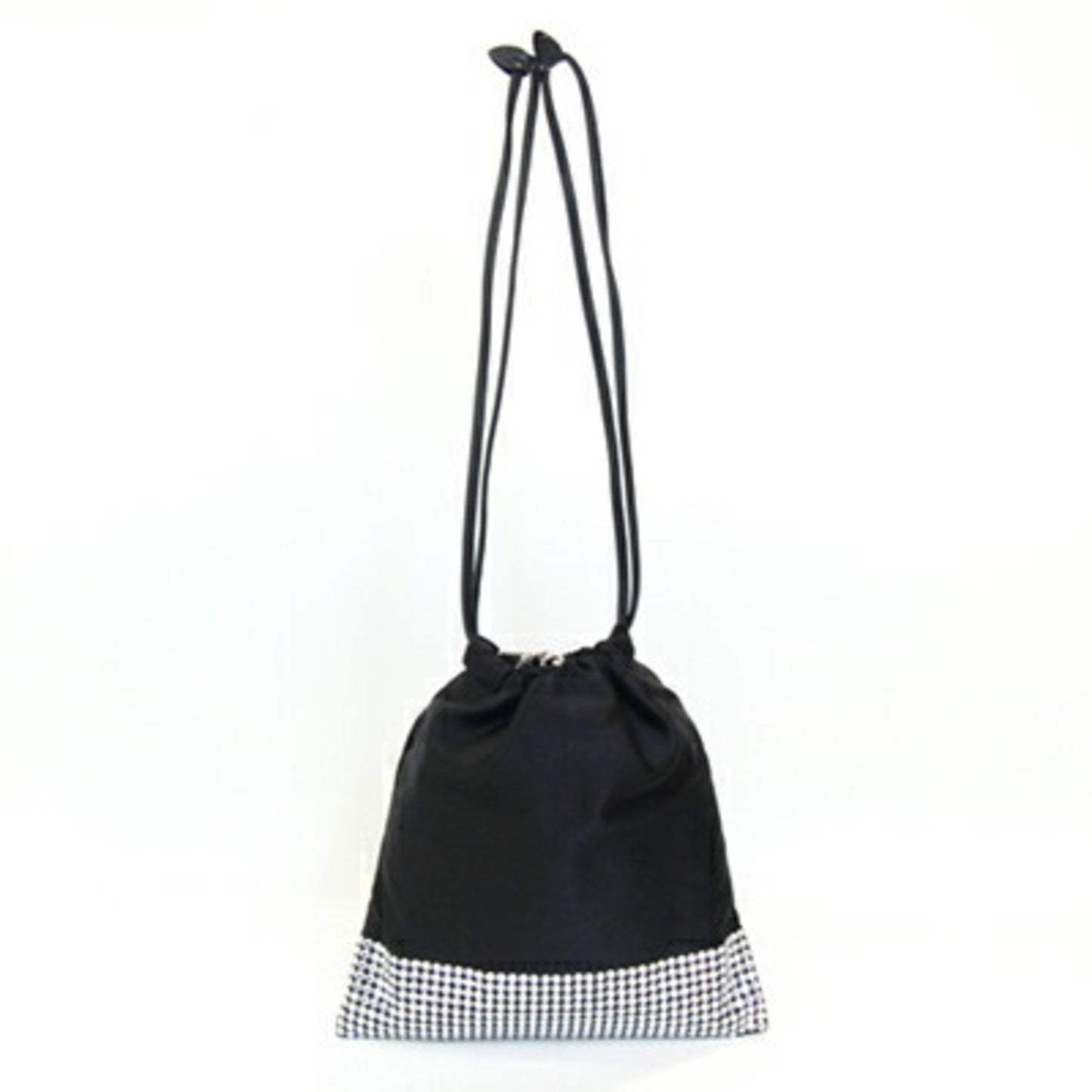 Miu Miu Miu Bag Black Satin Rhinestone Beads Chain Shoulder Pochette