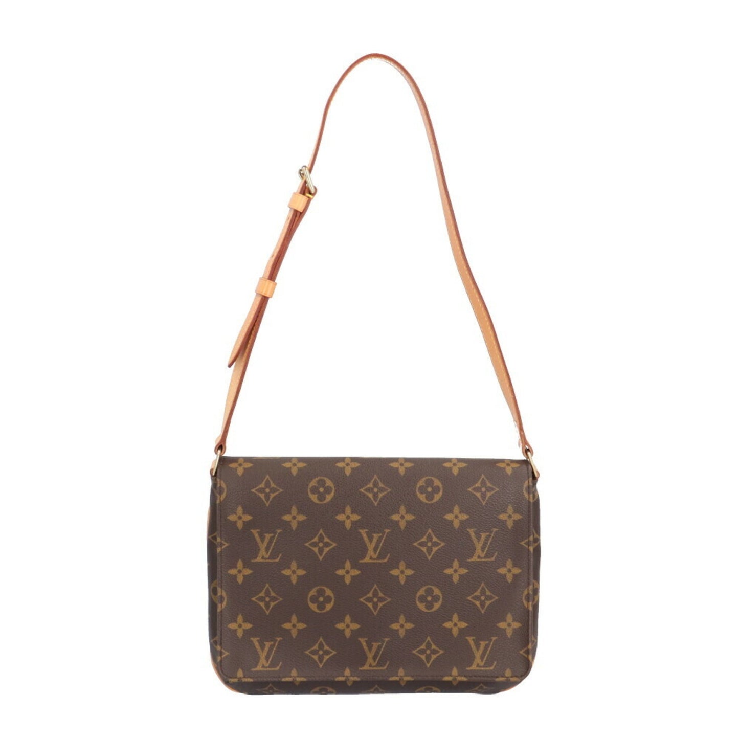Louis Vuitton Musette Tango Short Monogram Shoulder Bag Canvas M51257 Brown