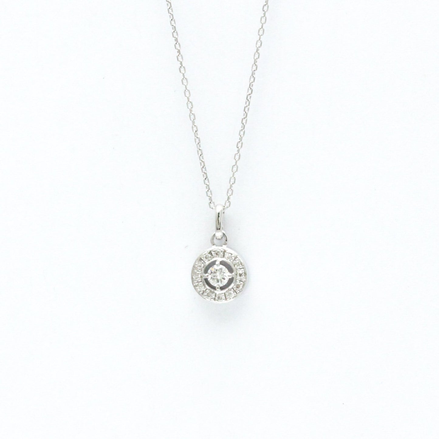 Vendome Aoyama Circle Diamond Necklace White Gold (18K) Diamond Men