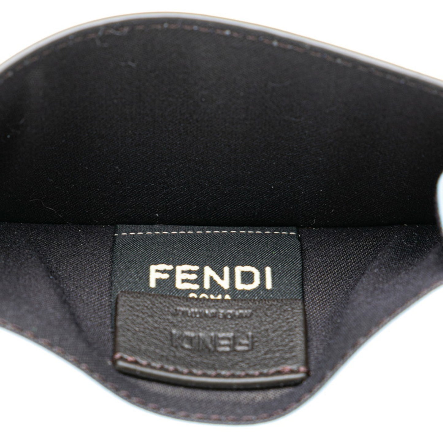 Fendi Roma Card Case Business Holder 8M0423 Light Blue Leather