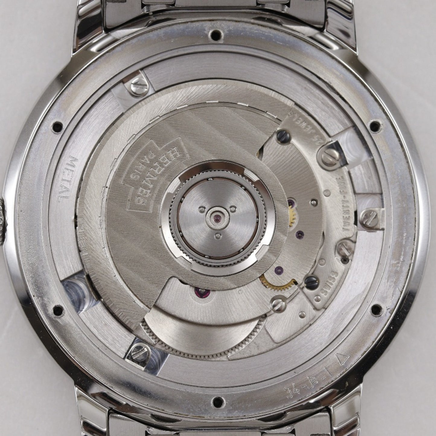 Hermes Hermes Clipper Watch Cp2.810 Stainless Steel Automatic Grey Dial