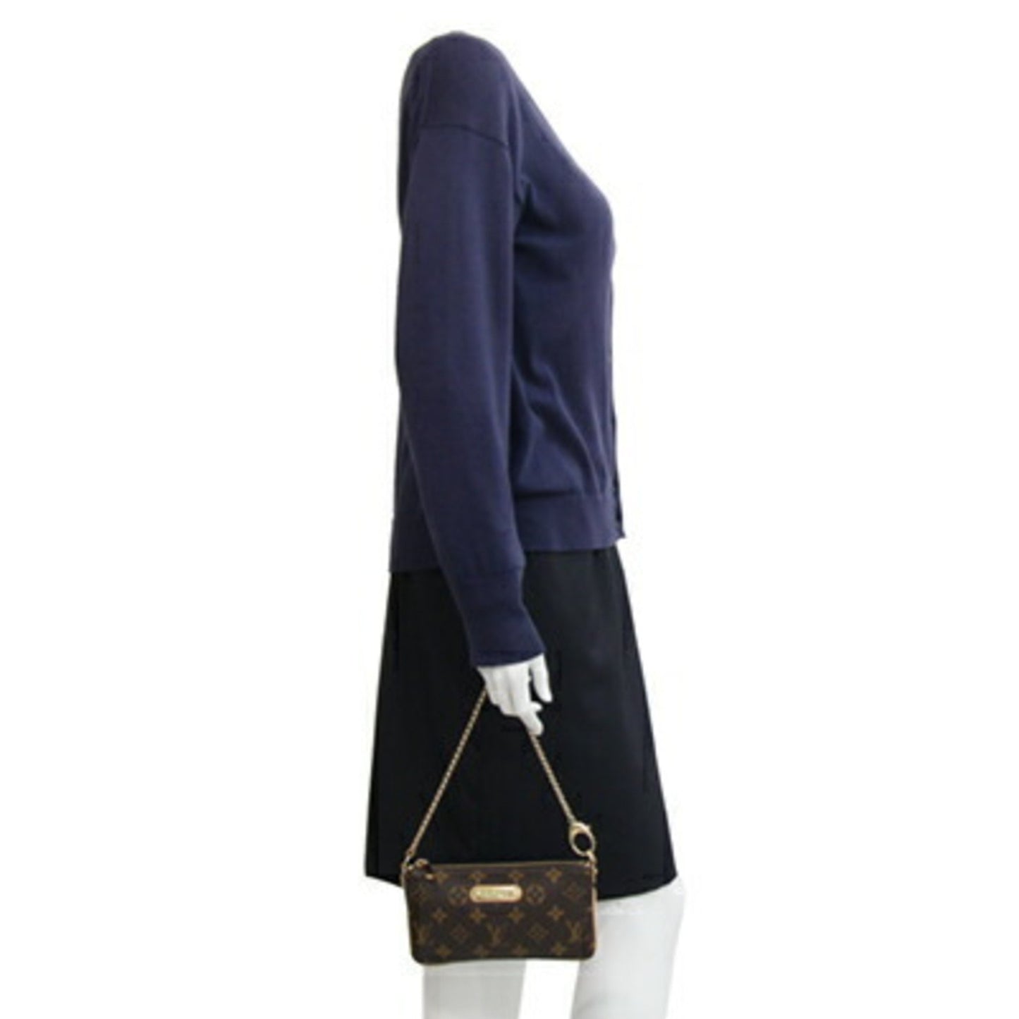 Louis Vuitton Pouch Monogram Pochette Mila Mm Handbag Chain