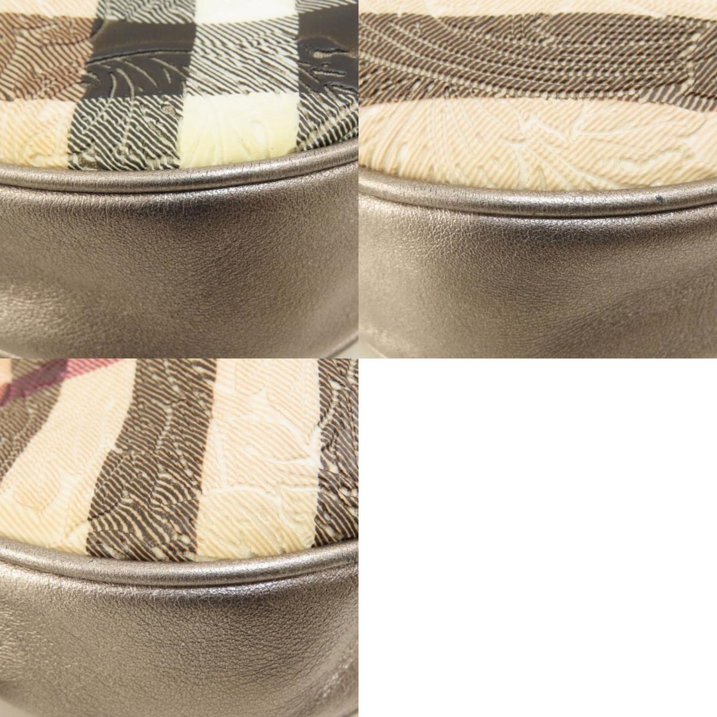 Burberry Nova Check Flower Embossed Handbag