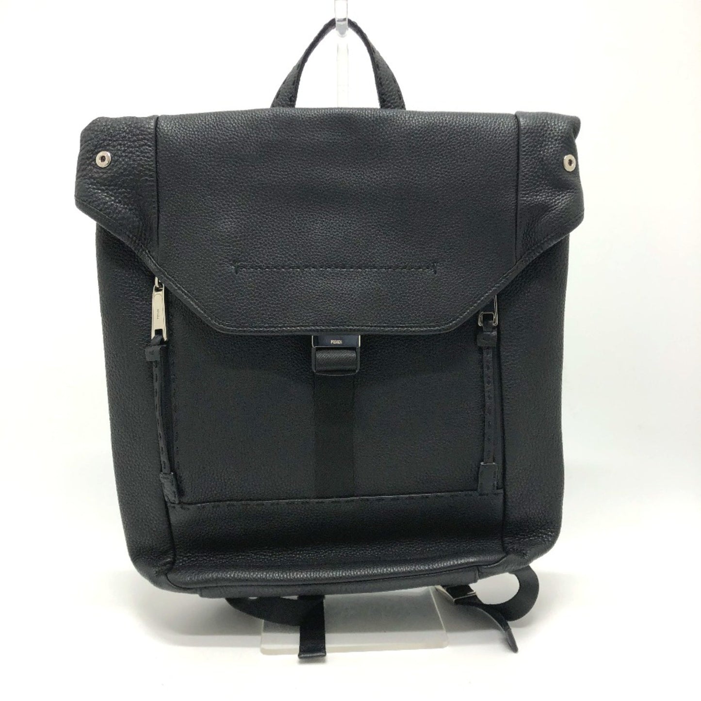 Fendi 7Vz011 Backpack Black Silverhardware