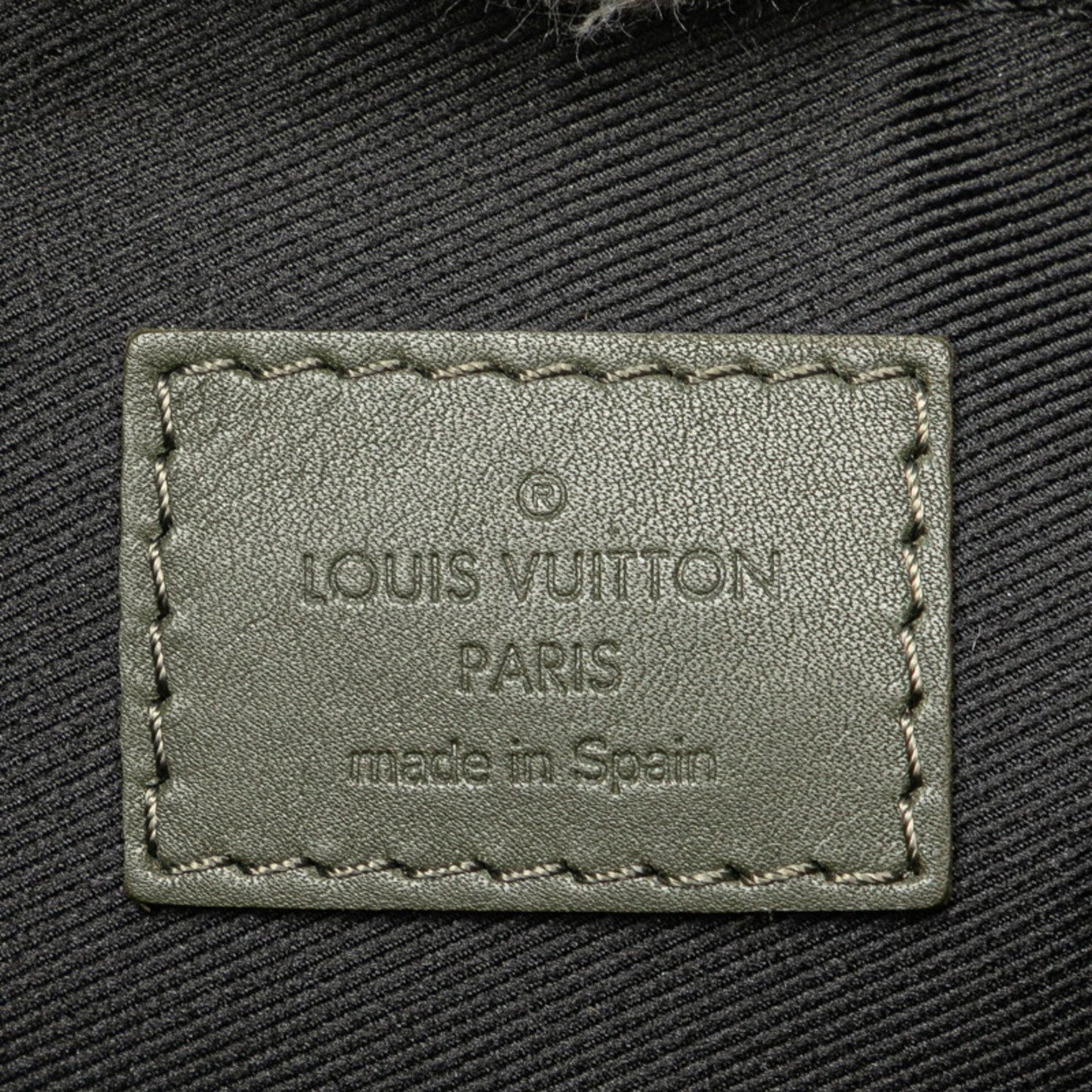 Louis Vuitton Monogram Shadow Flat Messenger Pouch Clutch/Shoulder Bag M44635 Black/Khaki Leather
