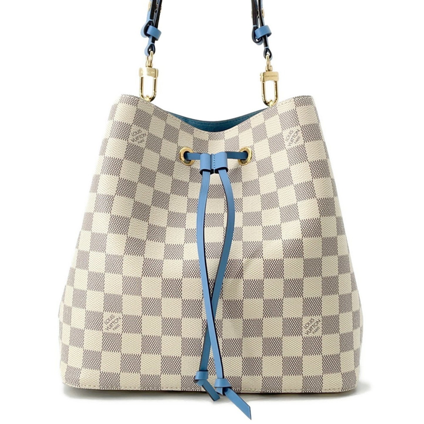 Louis Vuitton Shoulder Bag Damier Azur Neonoe N40153 Louis Vuitton Blue