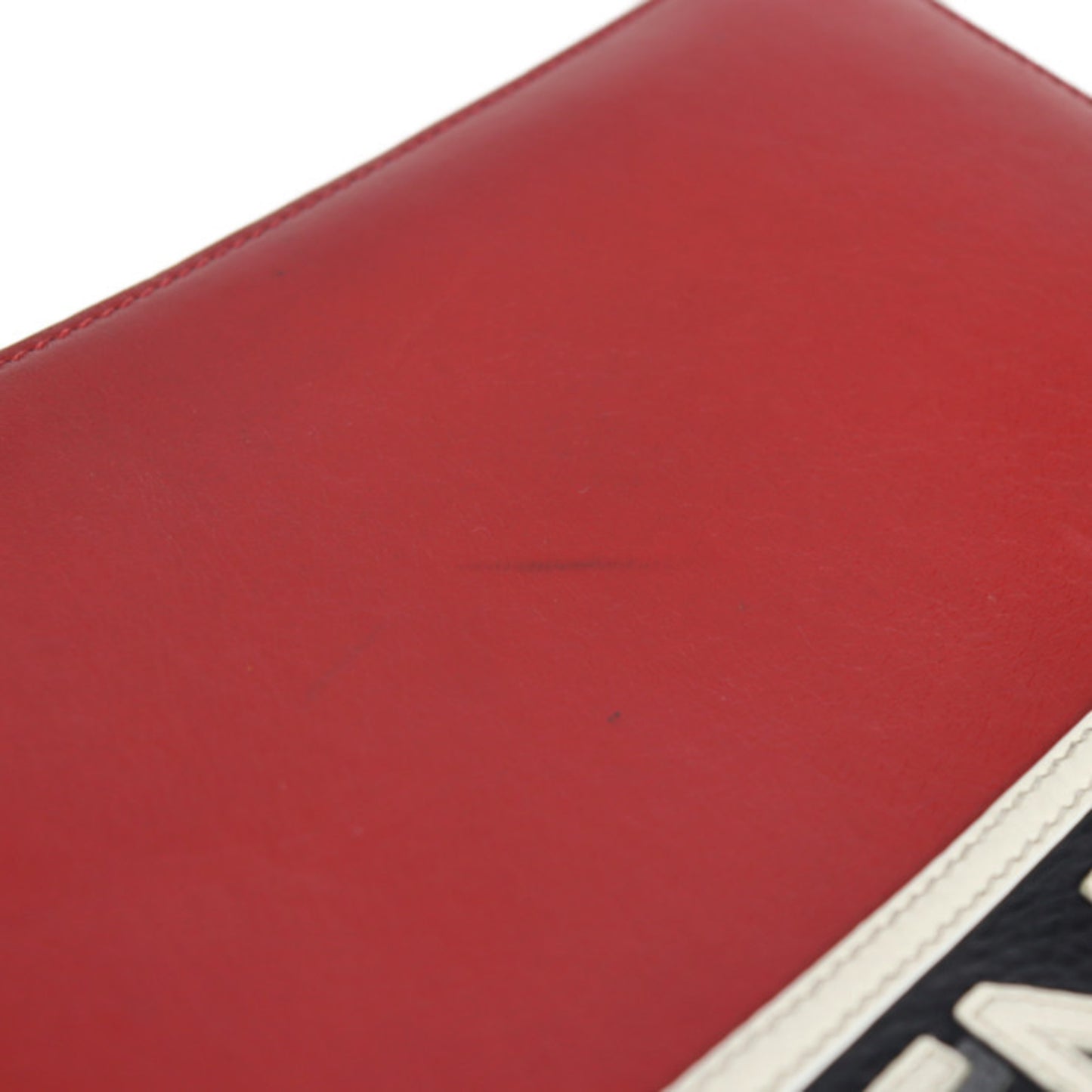 Givenchy Pouch Second Bag Leather Red Black White Clutch 2107063008158R1