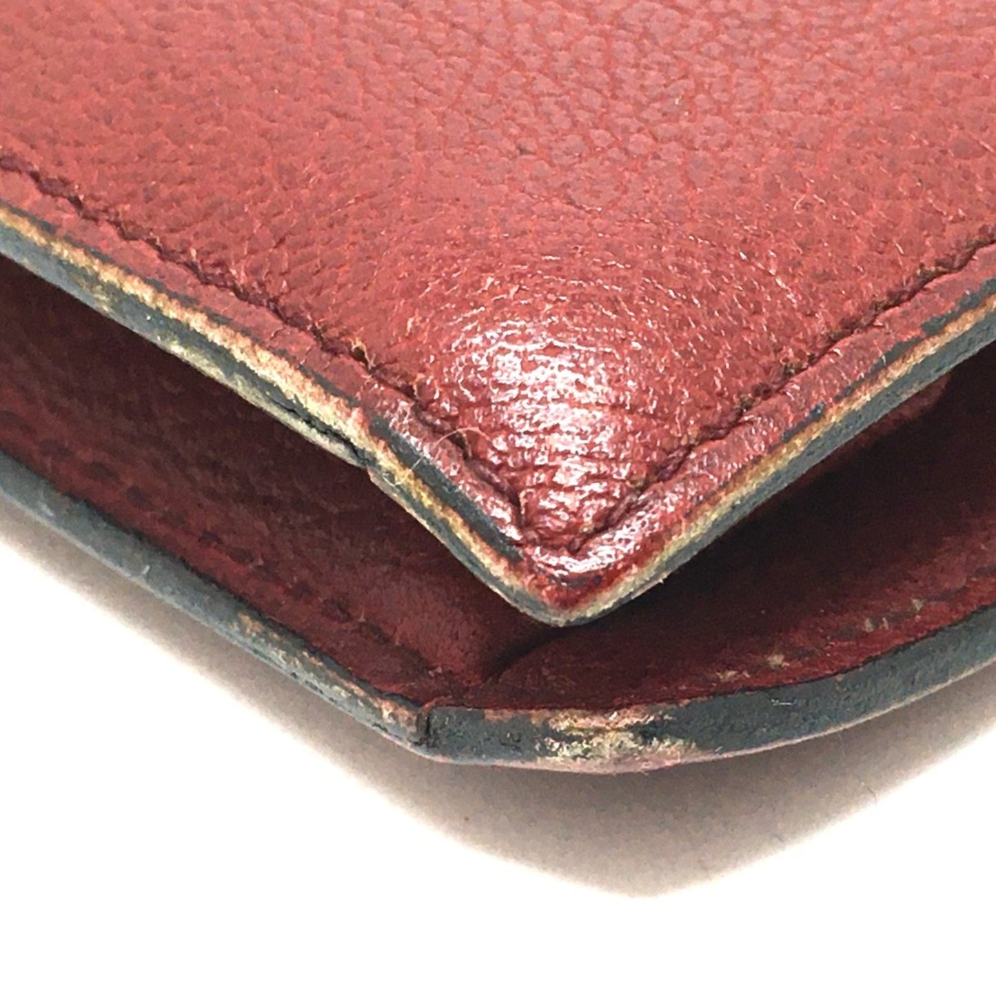 Christian Christian Dior Cdhardware Bag Shawl Shoulder Bag Red Goldhardware