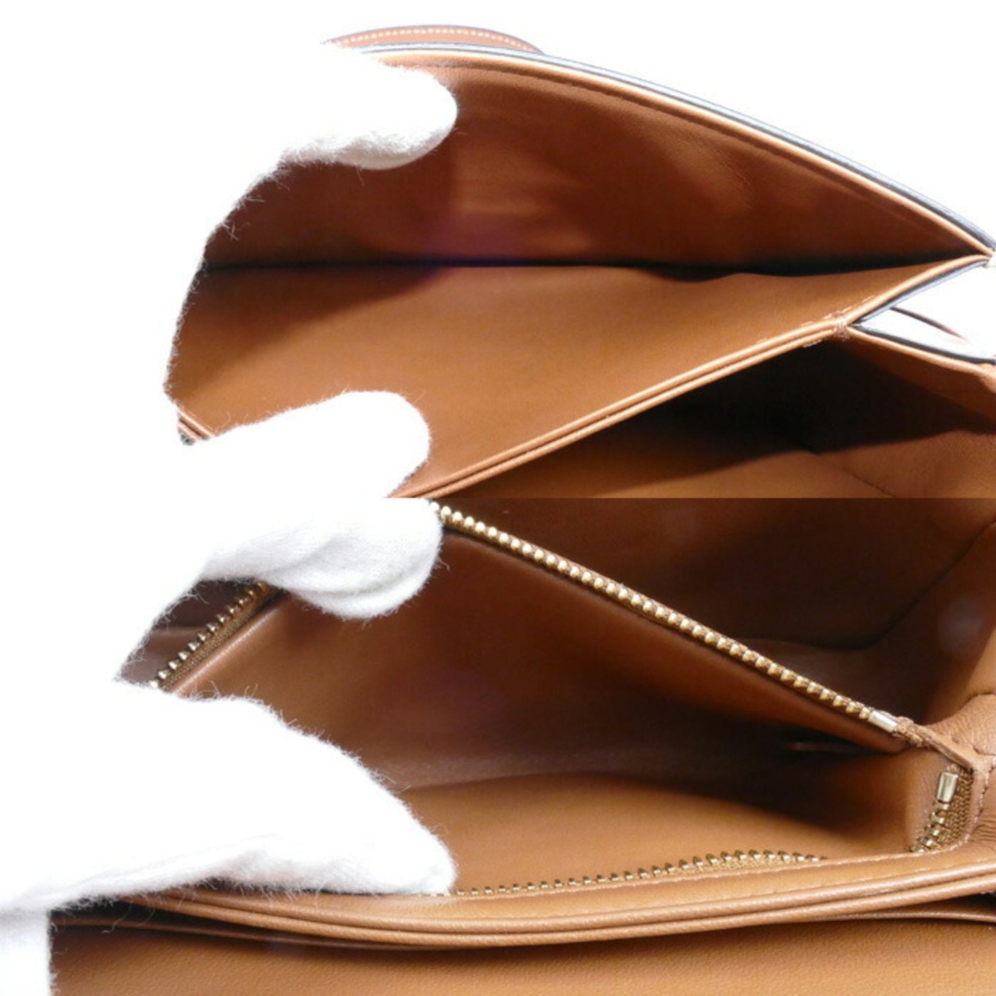 Celine Teen Triomphe Shoulder Bag White Brown 188882Bz4.01Bc