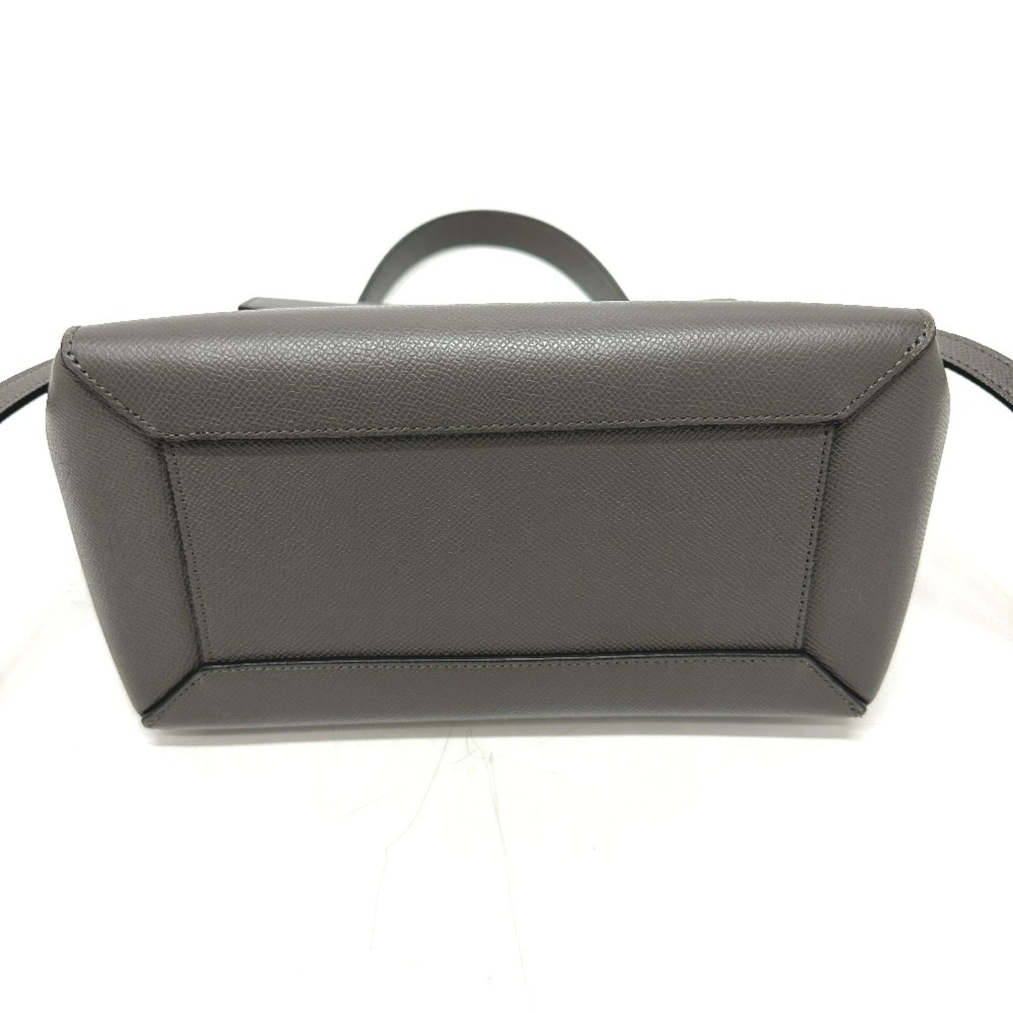 Celine 189153 Logo 2Way Shoulder Bag Hand Bag Gray