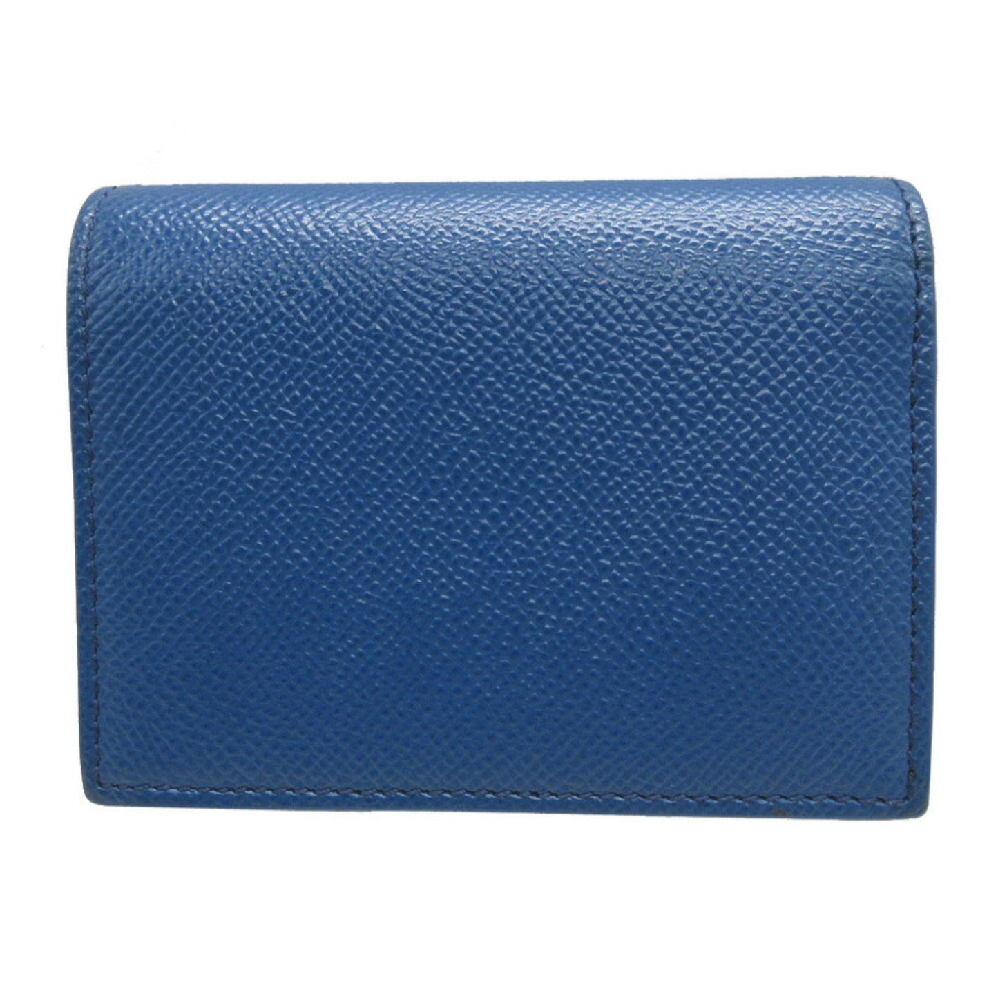 Salvatore Ferragamo Vara Ribbon Leather Blue Bi-Fold Wallet 2123Salvatore