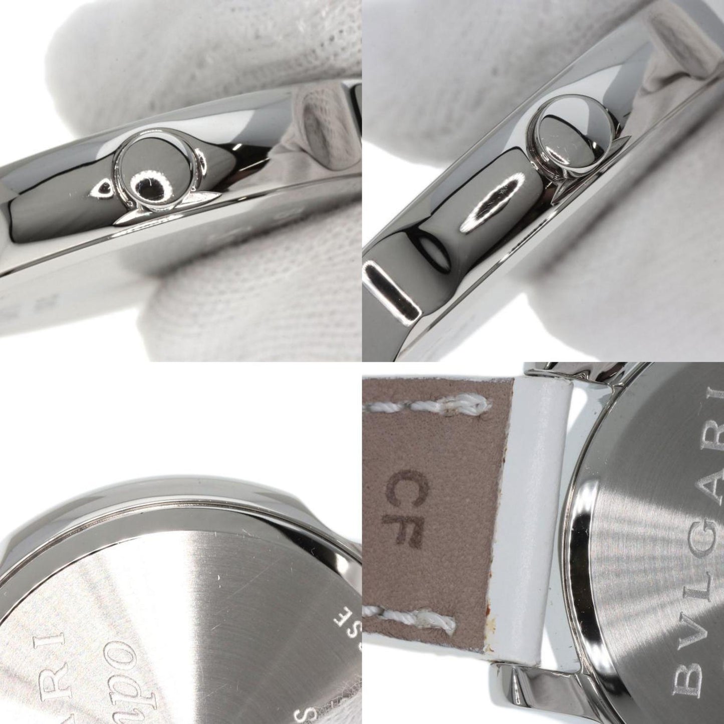 Bvlgari St35S Solotempo Watch Stainless Steel Leather