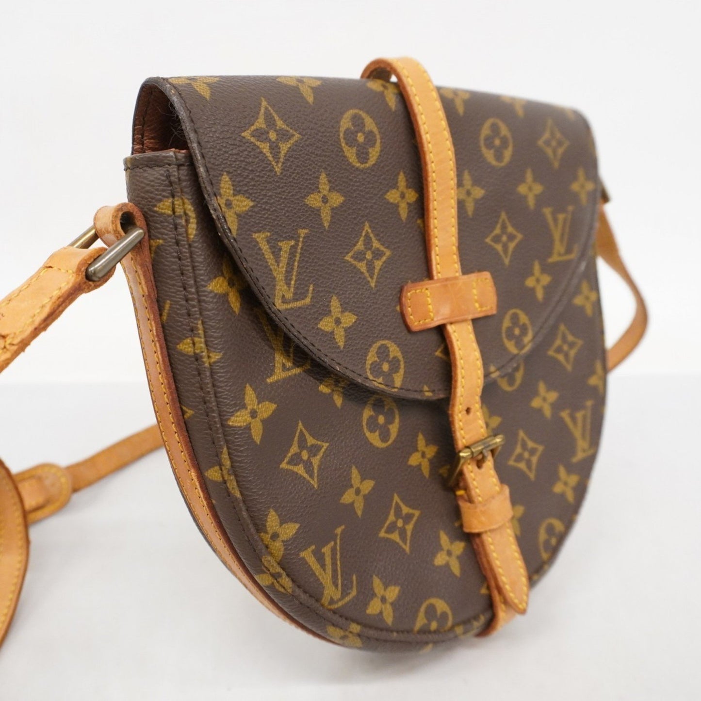 Louis Vuitton Monogram Chantilly Mm Shoulder Bag M51233 Brown