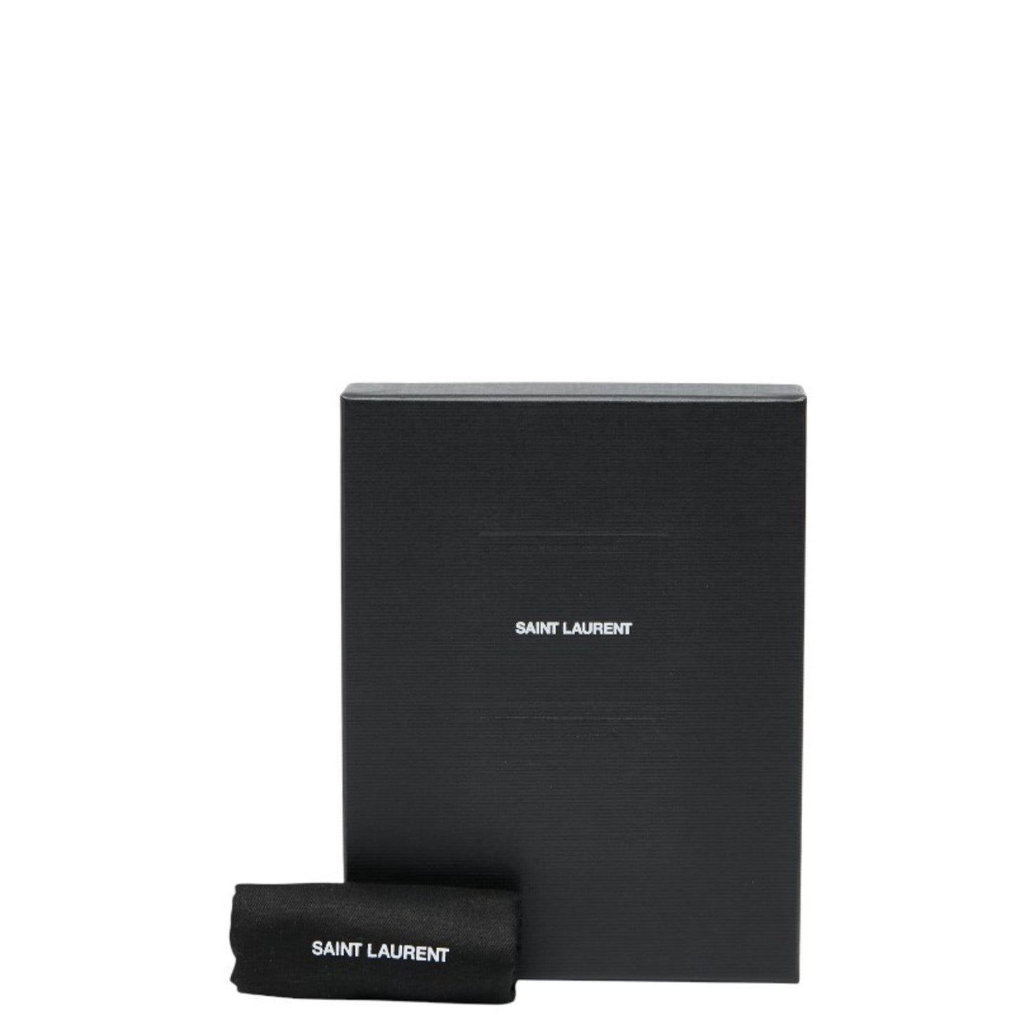 Saint Laurent Ysl Envelope Business Card Case 651026 Purple Leather