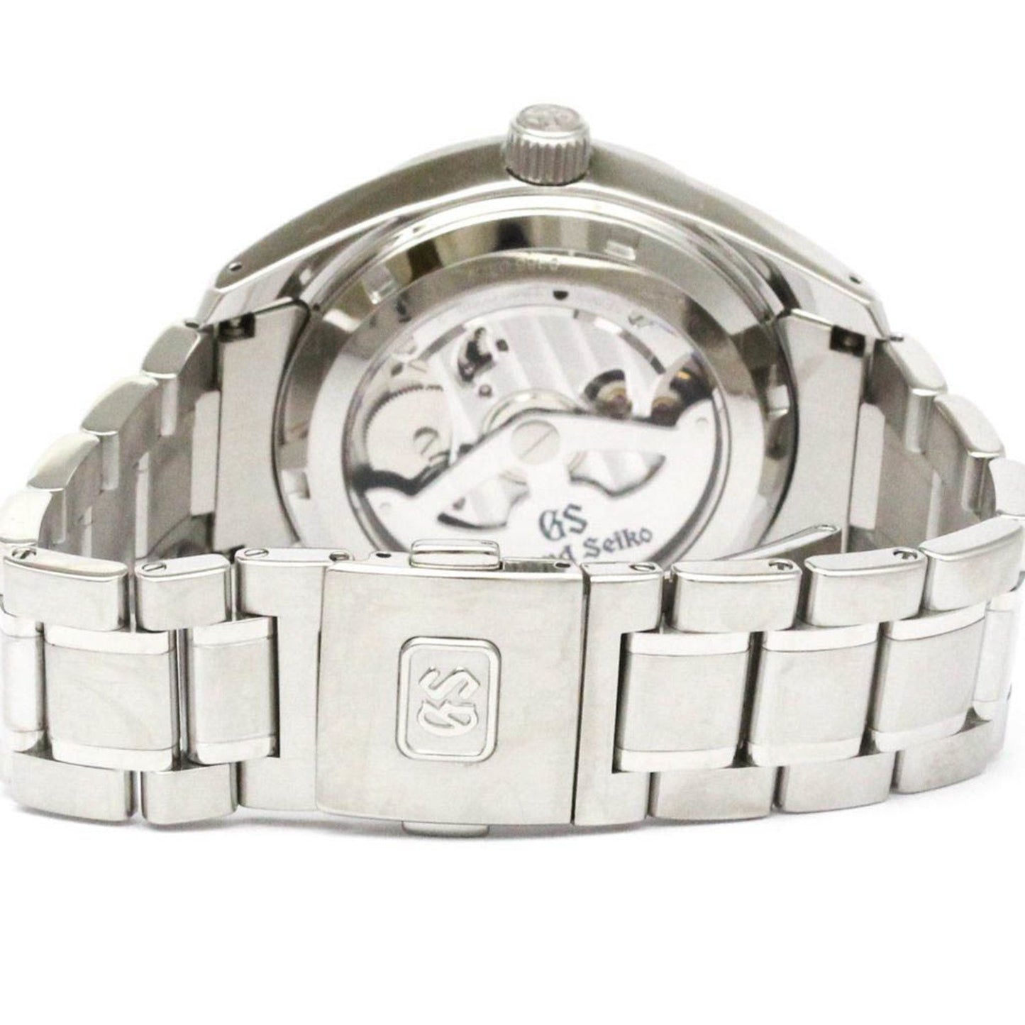 Grand Seiko Sbge005 Spring Drive Gmt Steel Watch 9R66-0Ac0 Polished