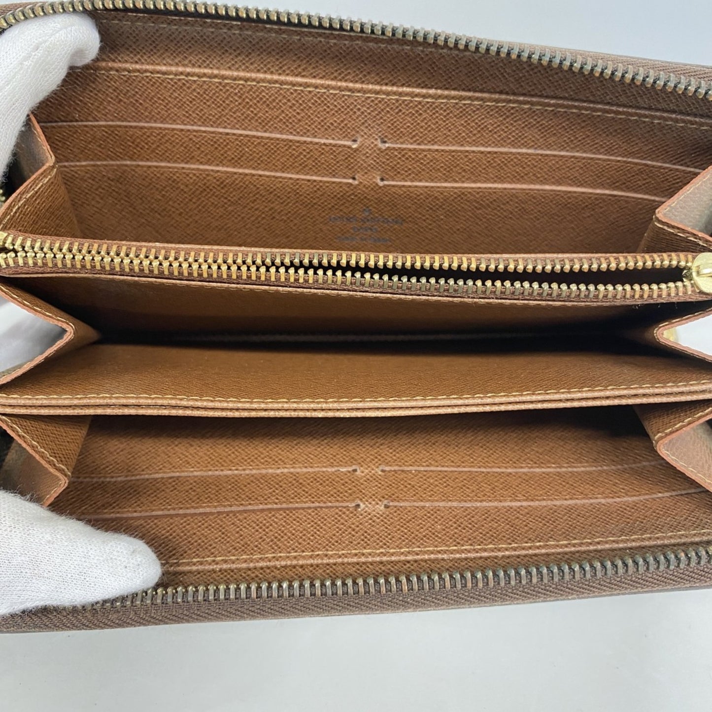 Louis Vuitton Monogram Zippy Wallet M60017 Brown