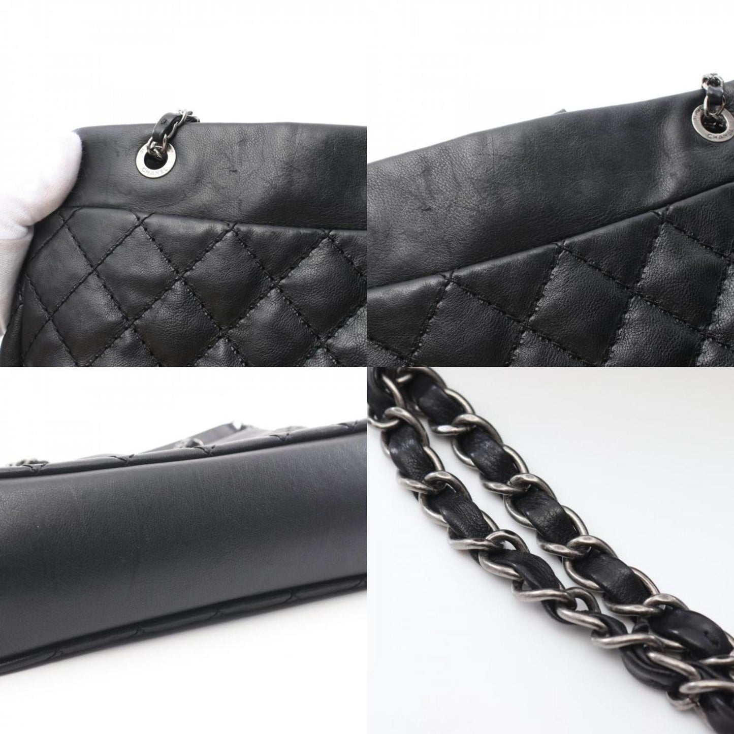 Chanel Wild Stitch Tote Bag Leather