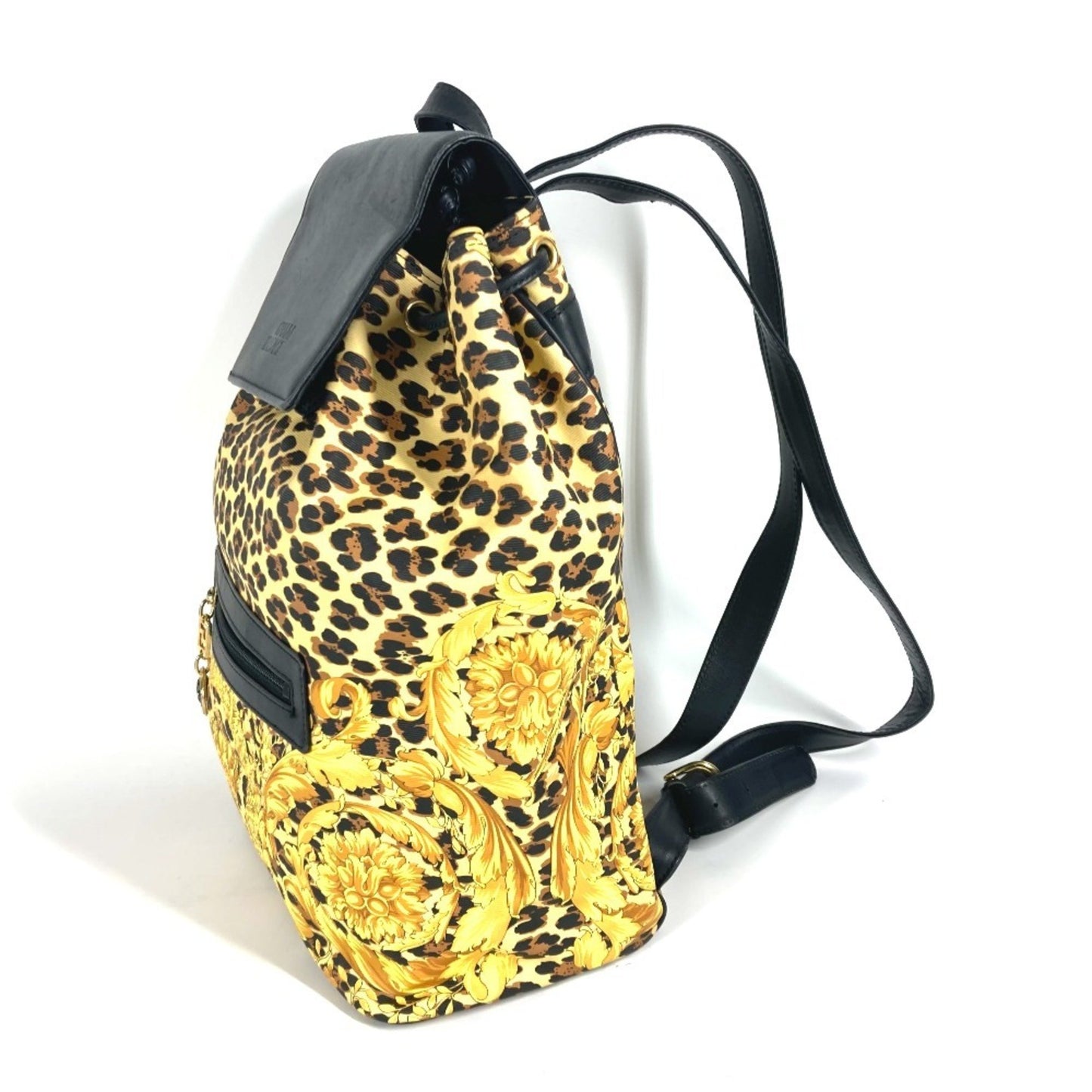 Versace Leopard Print Backpack