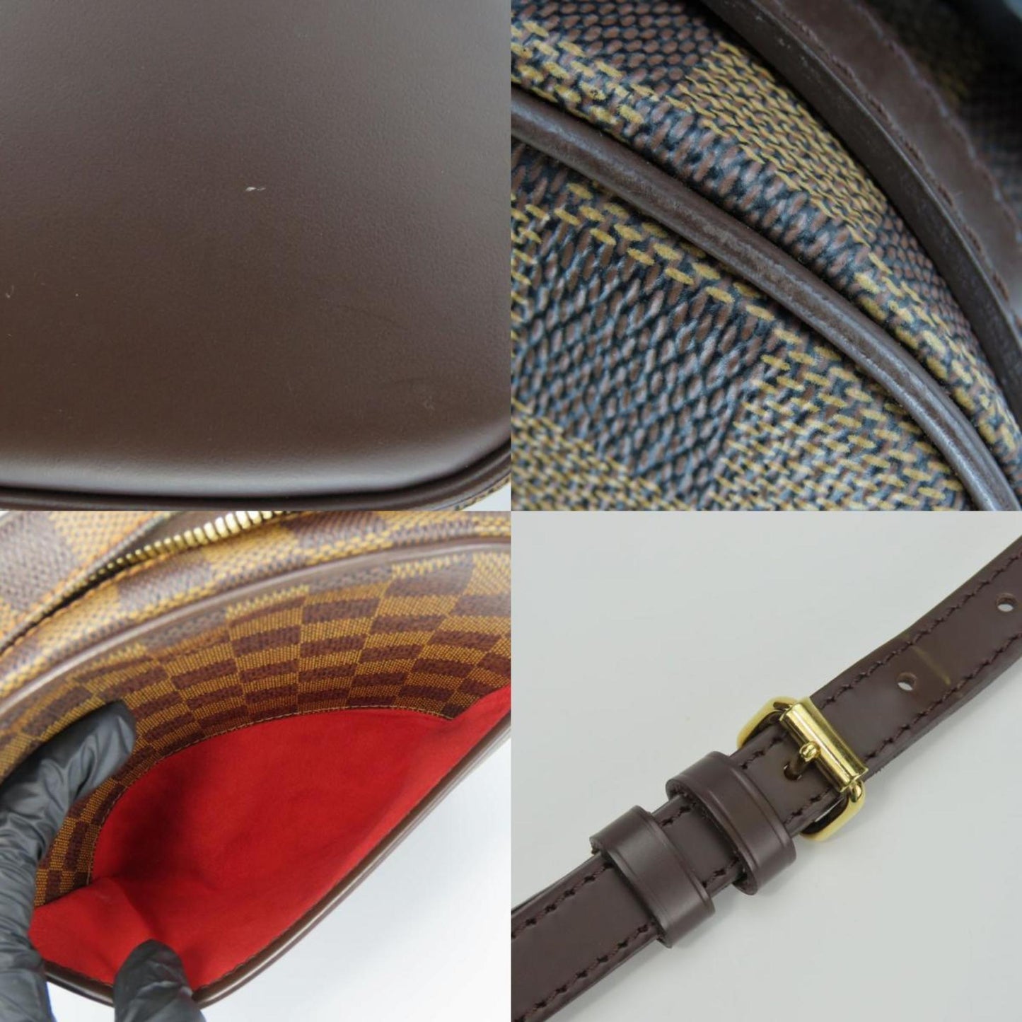 Louis Vuitton Shoulder Bag Ipanema Pm N51294 Damier Ebene Brown