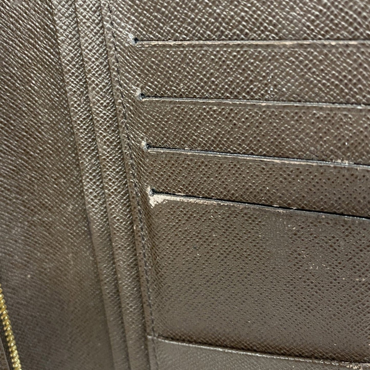 Louis Vuitton Damier Portefeuille Brazza Long Wallet N60017 Ebene
