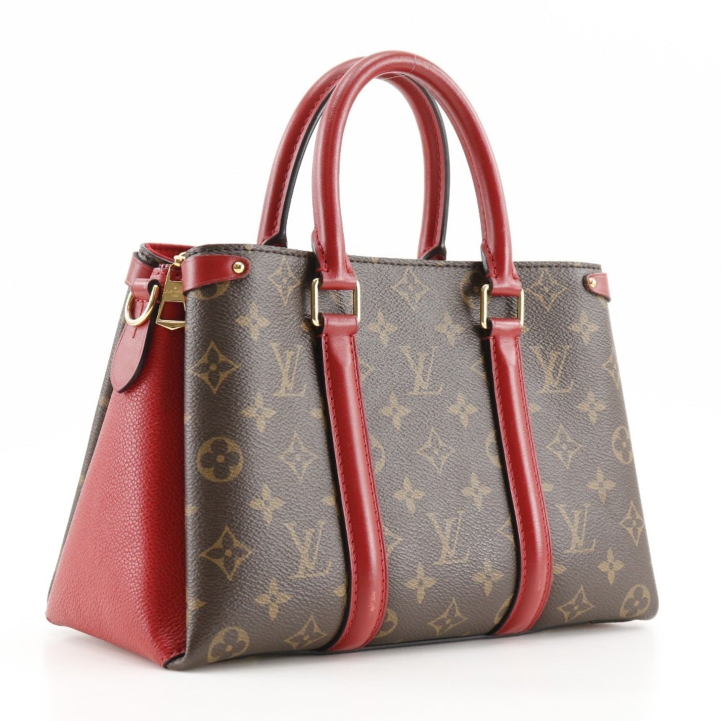 Louis Vuitton Louis Vuitton Soufflotnv Bb Handbag M44818 Monogram Canvas 2020 Brown/Red Tr1290