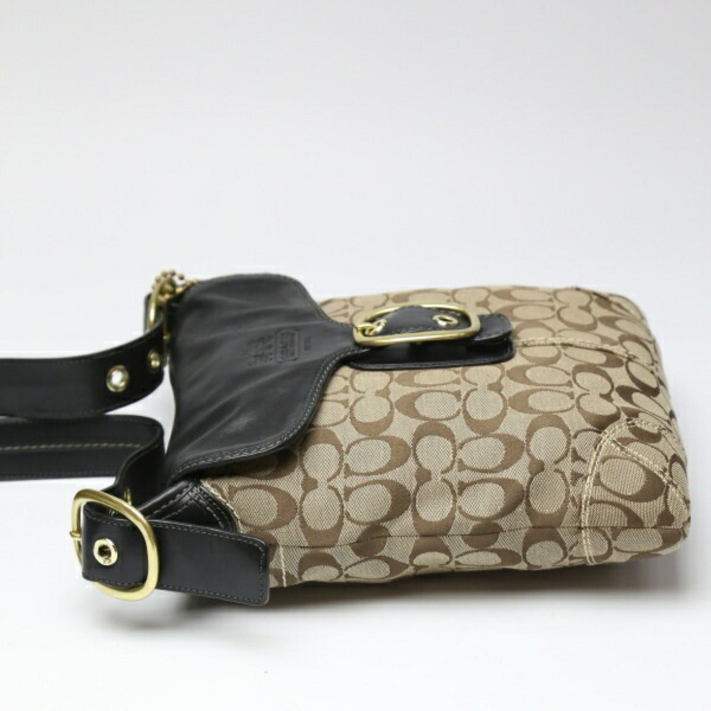 Coach Crossbody Signature 11436 Coach Black X Beige Shoulder Bag