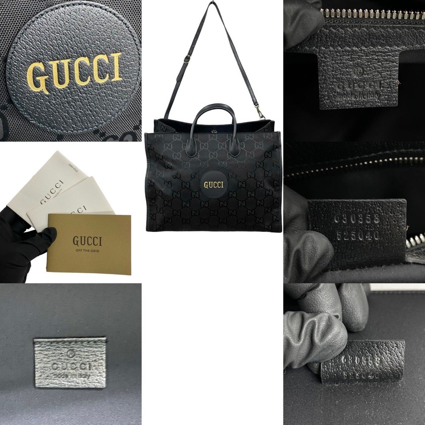 Gucci Off The Grid Gg Monogram Leather Canvas 2-Way Shoulder Bag