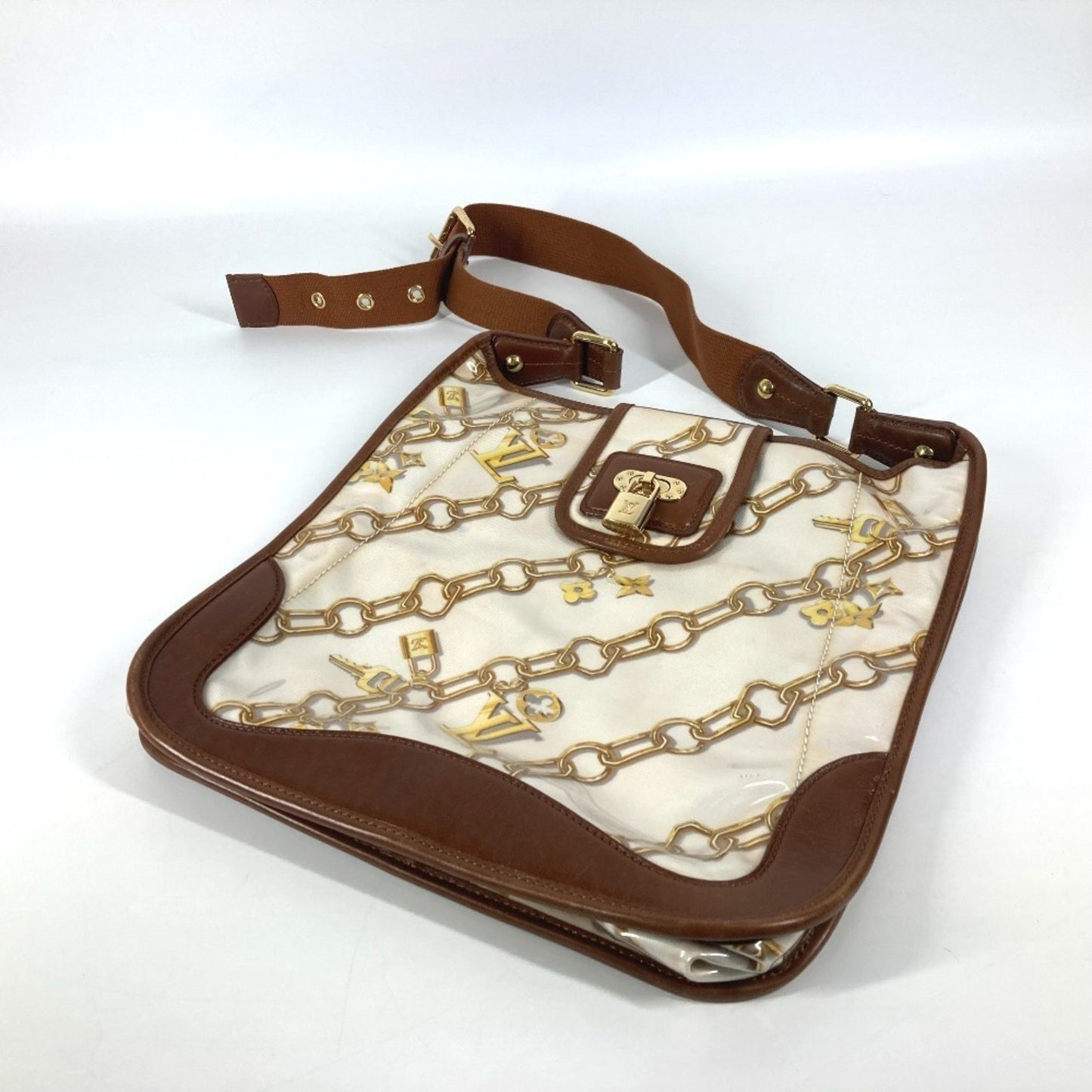 Louis Vuitton M95158 Monogram Charm Musette Bag Crossbody Shoulder Vinyl Leather
