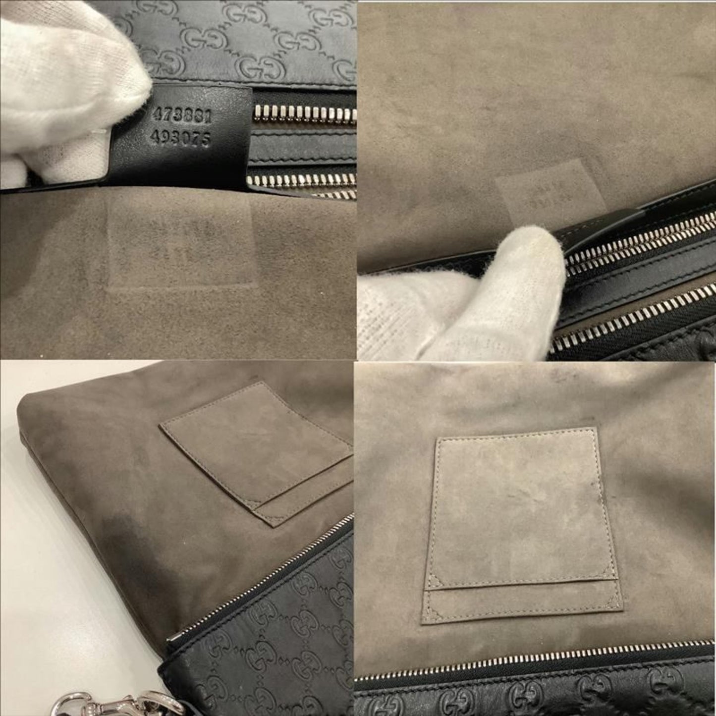Gucci 473881 Leather Clutch Bag Shima Ja-23398