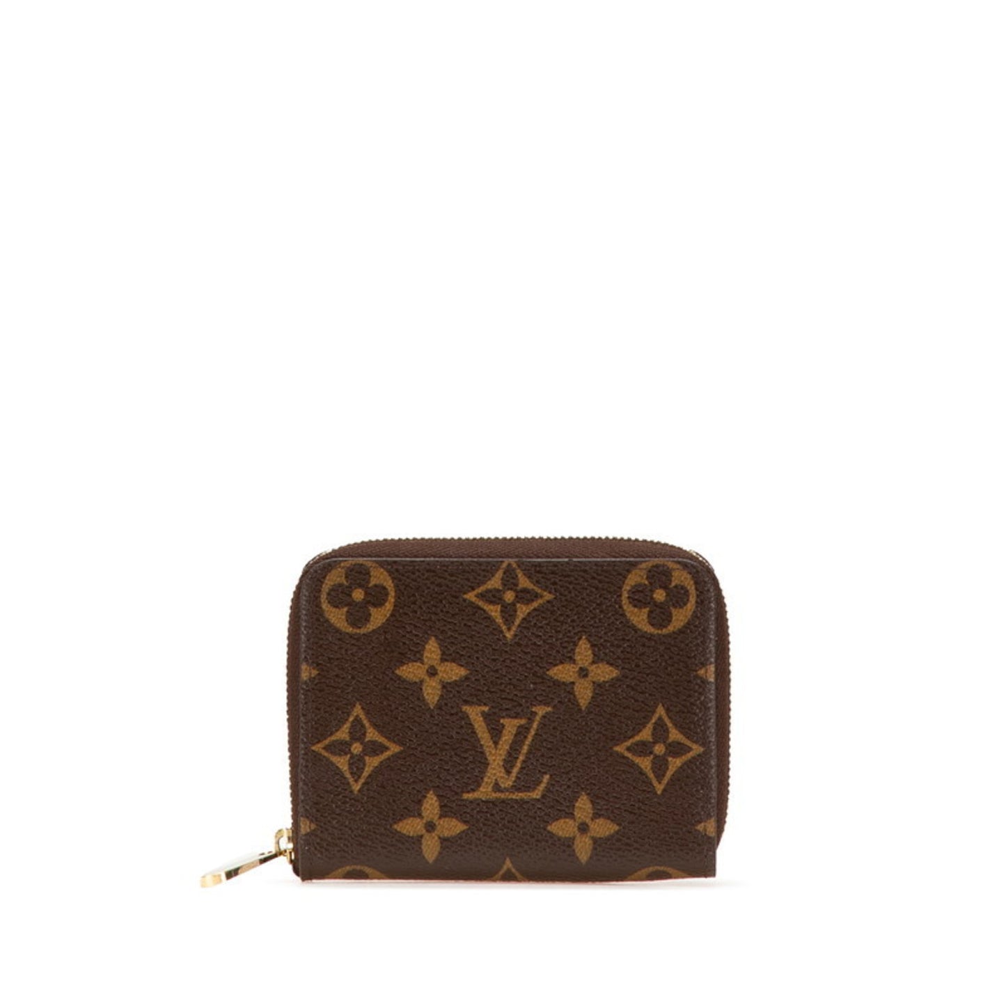 Louis Vuitton Monogram Zippy Coin Purse Case M60067 Brown Pvc Leather