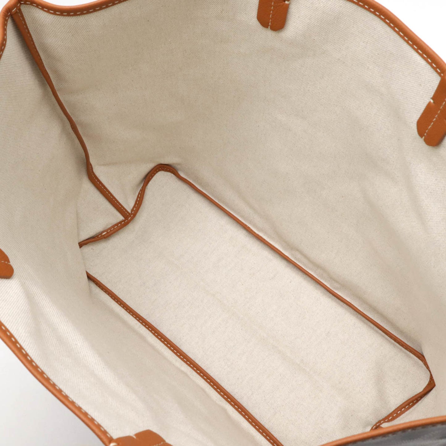Goyard Saint Louis Pm Tote Bag Shoulder Coated Canvas Leather Black Brown White