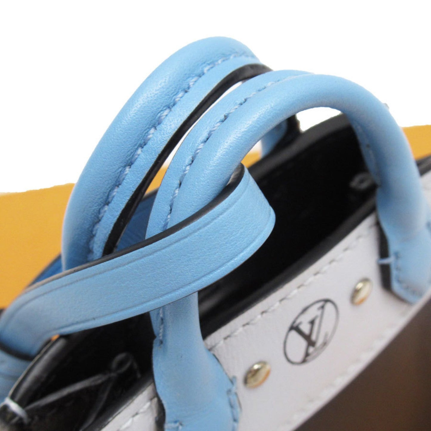 Louis Vuitton Charm Keychain City Steamer Leather Blue