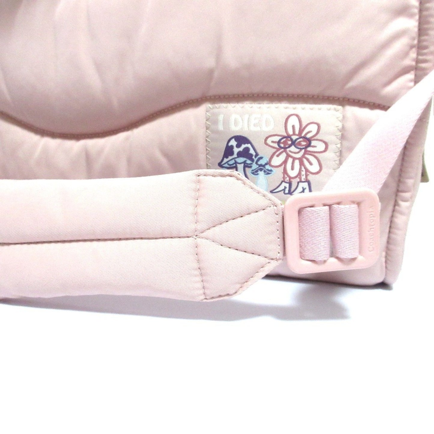Coach Coach Topia Loop Tote Recycled Polyester Quilted 2Way Bag Shoulder Pink