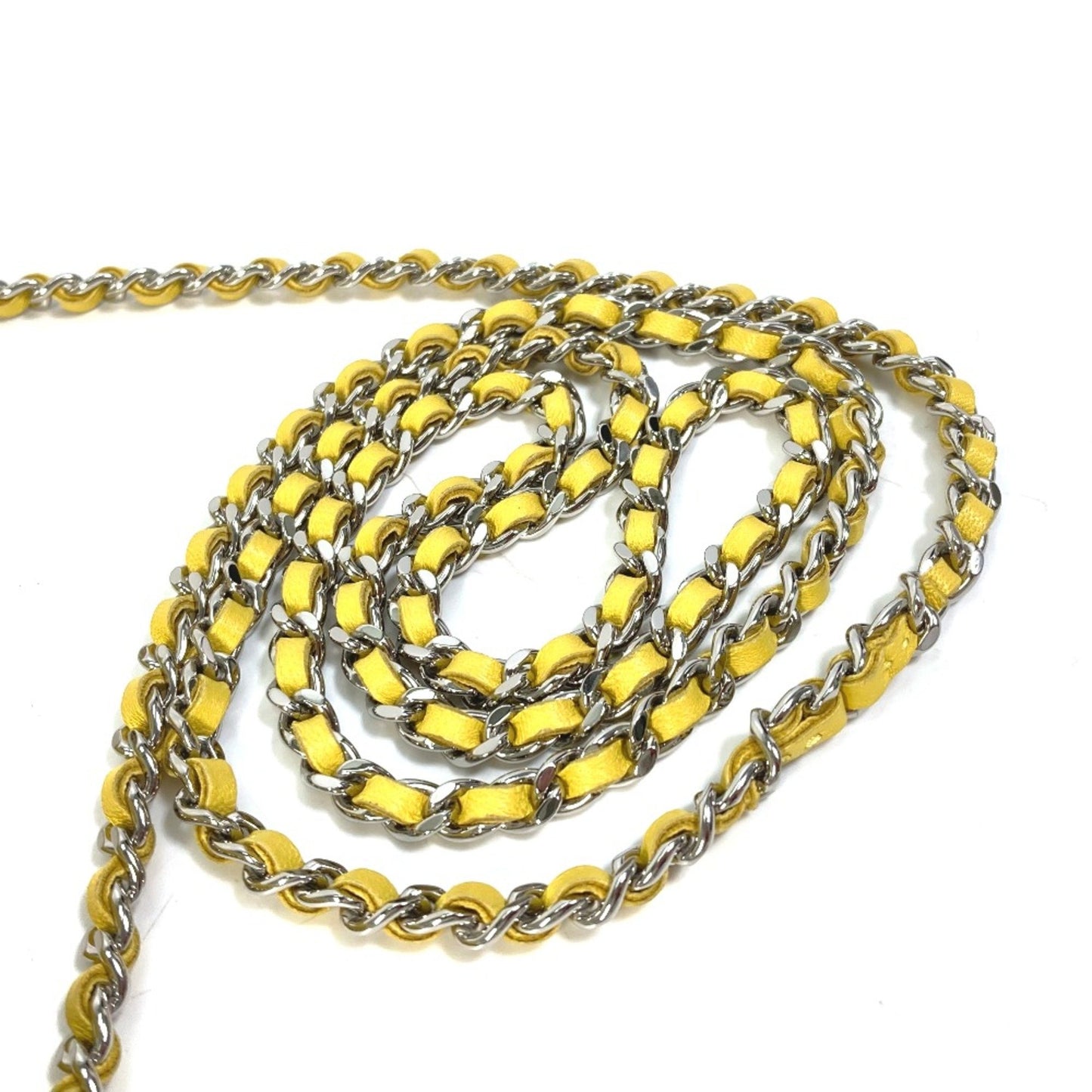 Chanel Ap0250 Cc Mark Chain Wallet Crossbody Long Wallet Bag Pochette Shoulder Bag Yellow