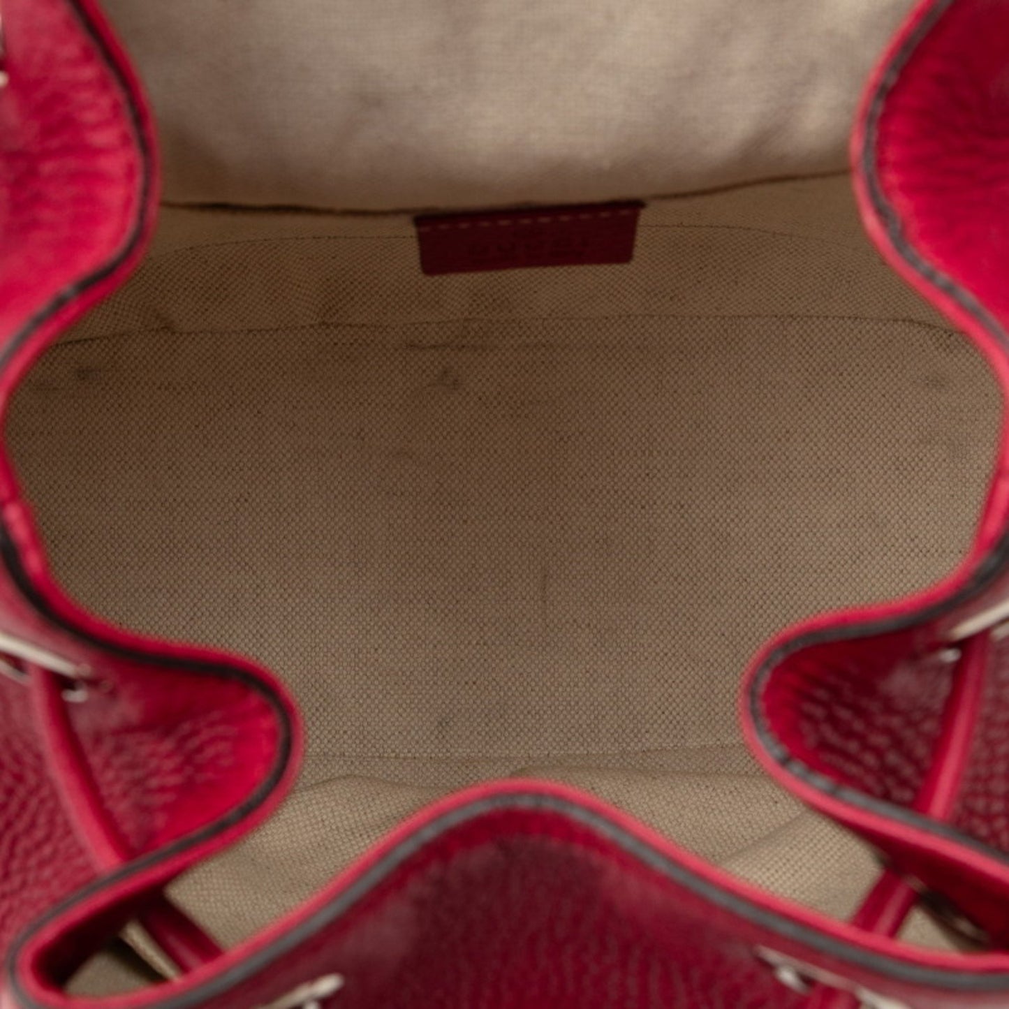Gucci Bamboo Backpack 387149 Red Leather