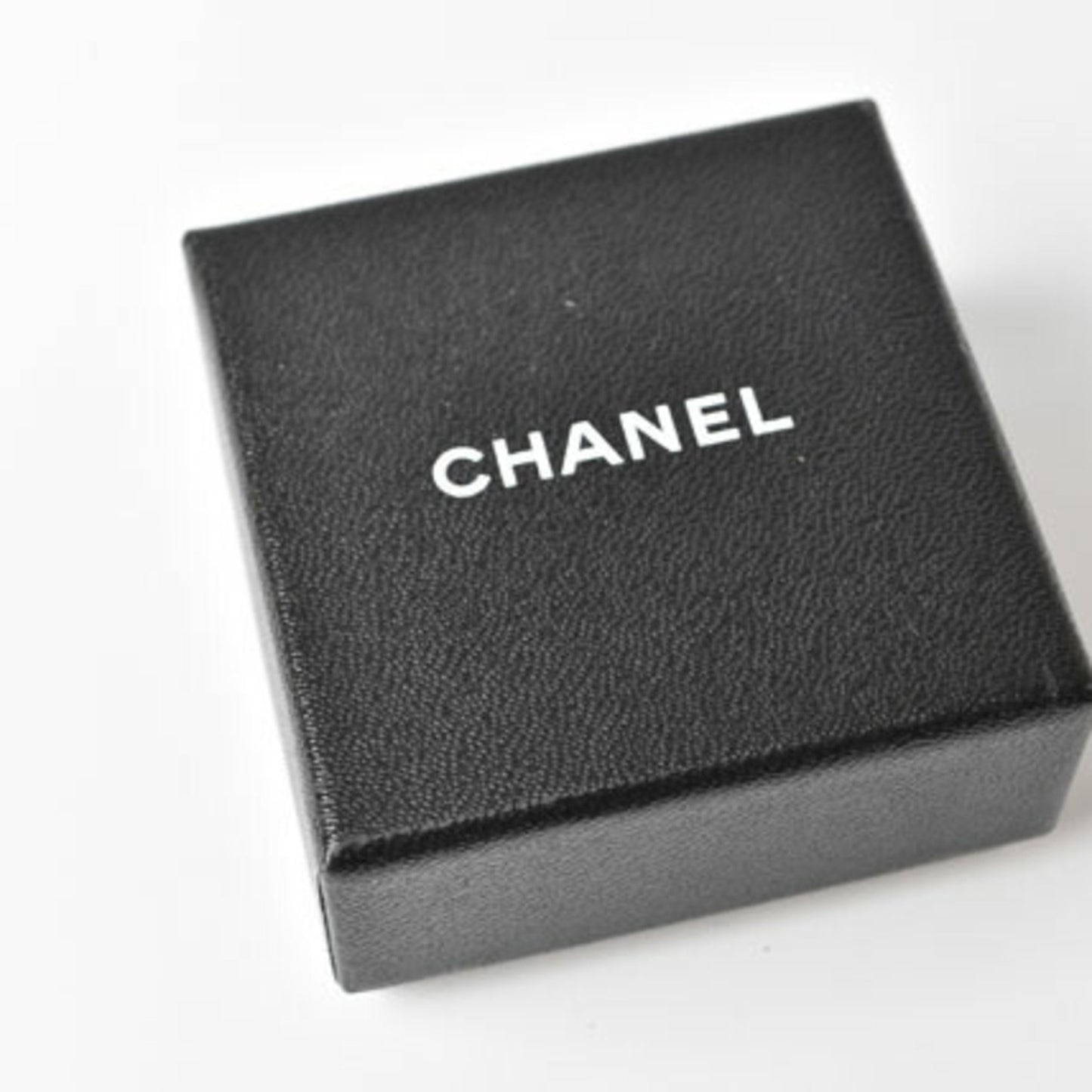 Chanel Brooch Pin Badge I Love Coco Heart Motif Gold Brown
