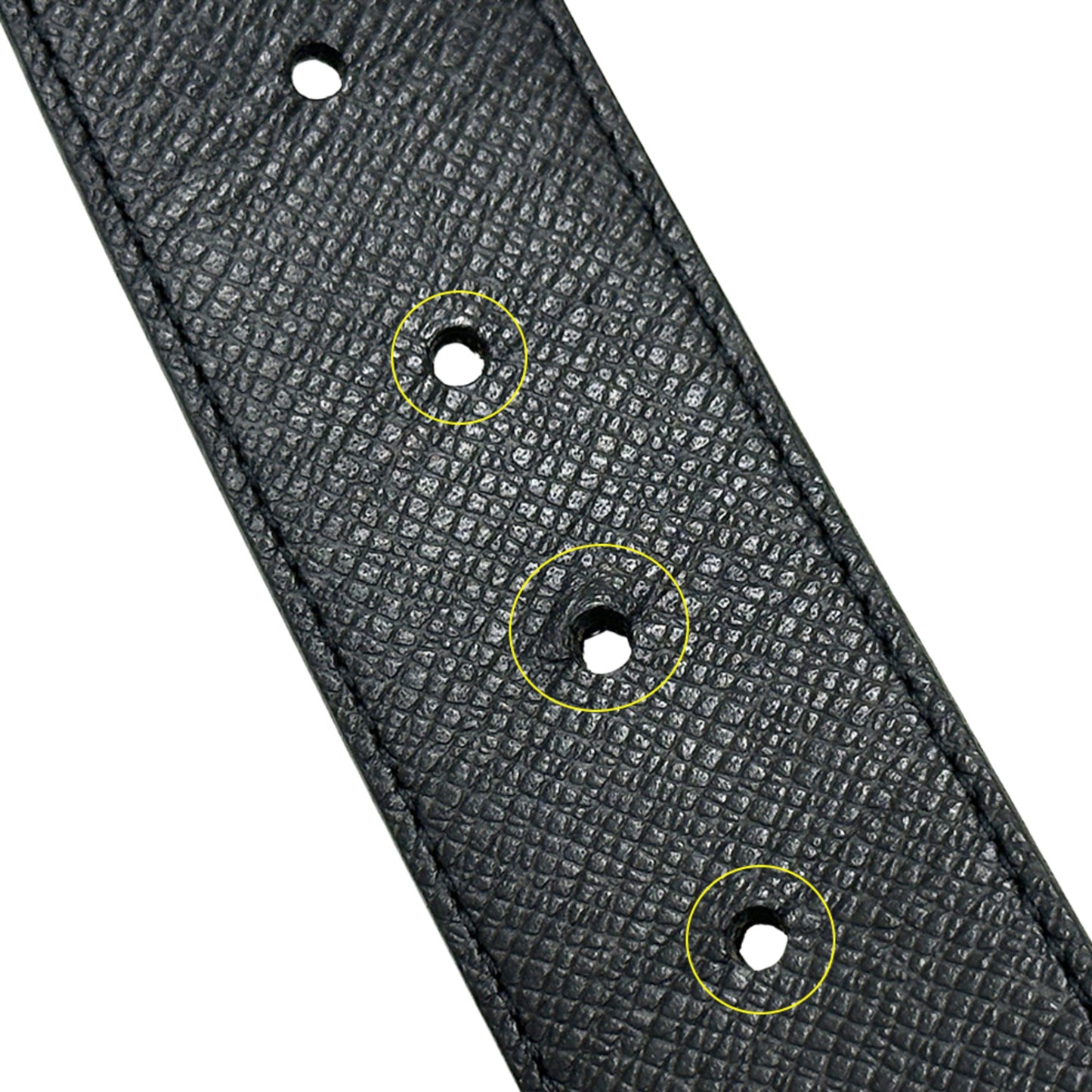 Louis Vuitton Monogram Eclipse Men'S Belt With Lv Initials