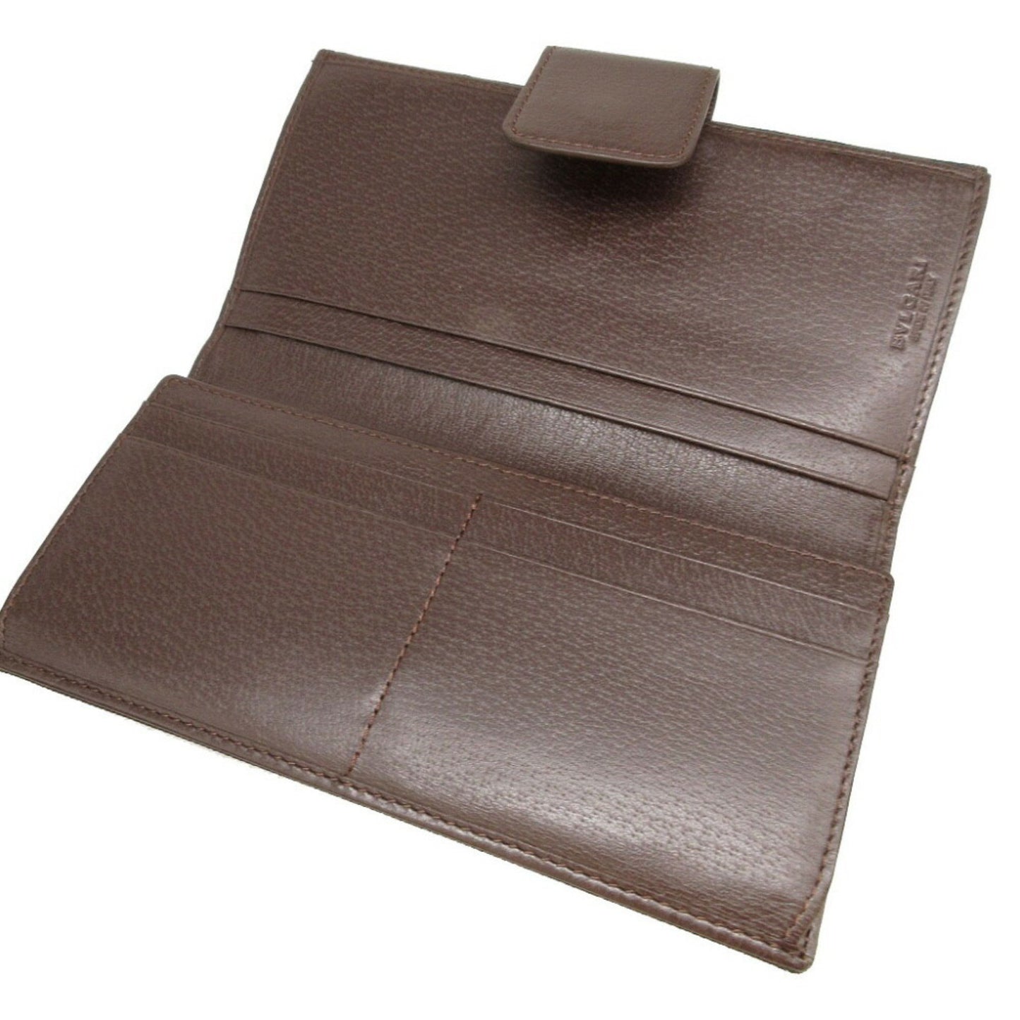 Bvlgari Canvas Brown Double Long Wallet 0111Bvlgari