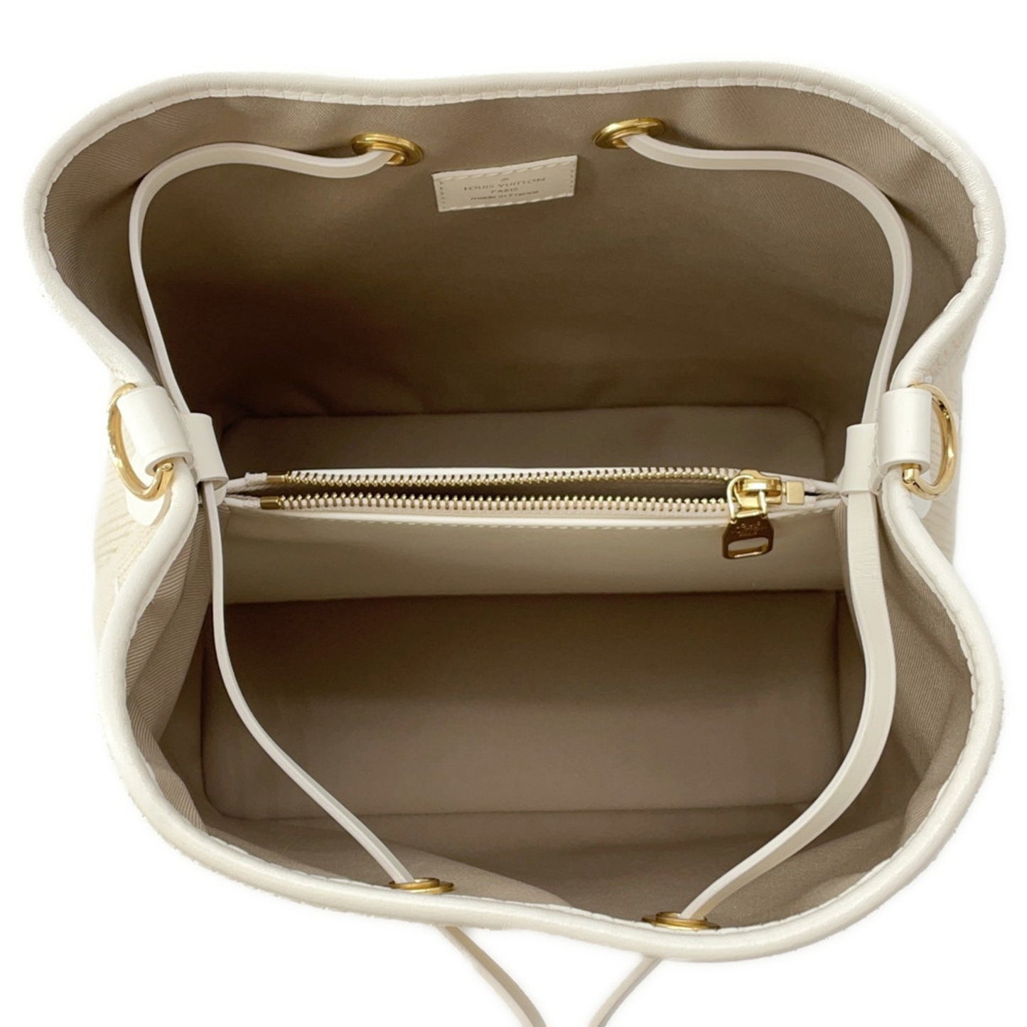 Louis Vuitton Monogram Cotton By The Pool Neo Noe Mm Shoulder Bag M22852 Louis Vuitton Beige White