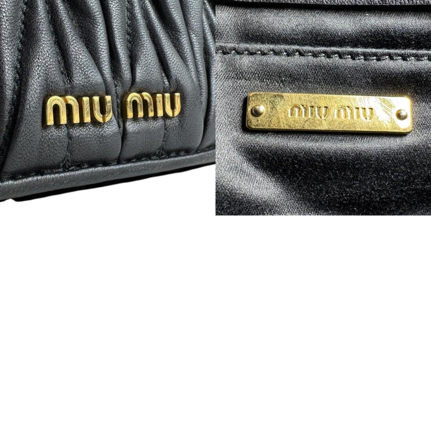 Miu Miu Miu Matelasse Leather Shoulder Bag