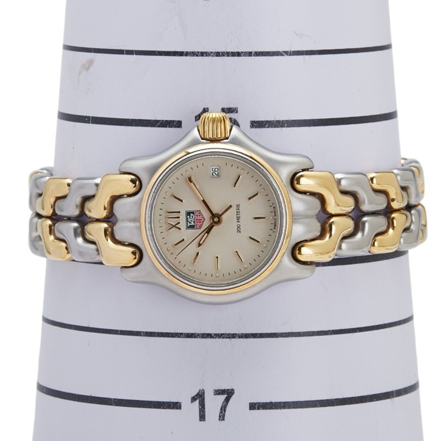 Tag Heuer Sel Watch S05.008M Quartz Beige Dial Stainless Steel Plated