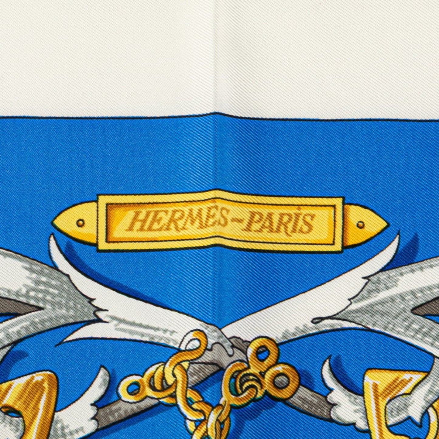Hermes Herms Carr 90 "Le Mors A La Conetable" Scarf