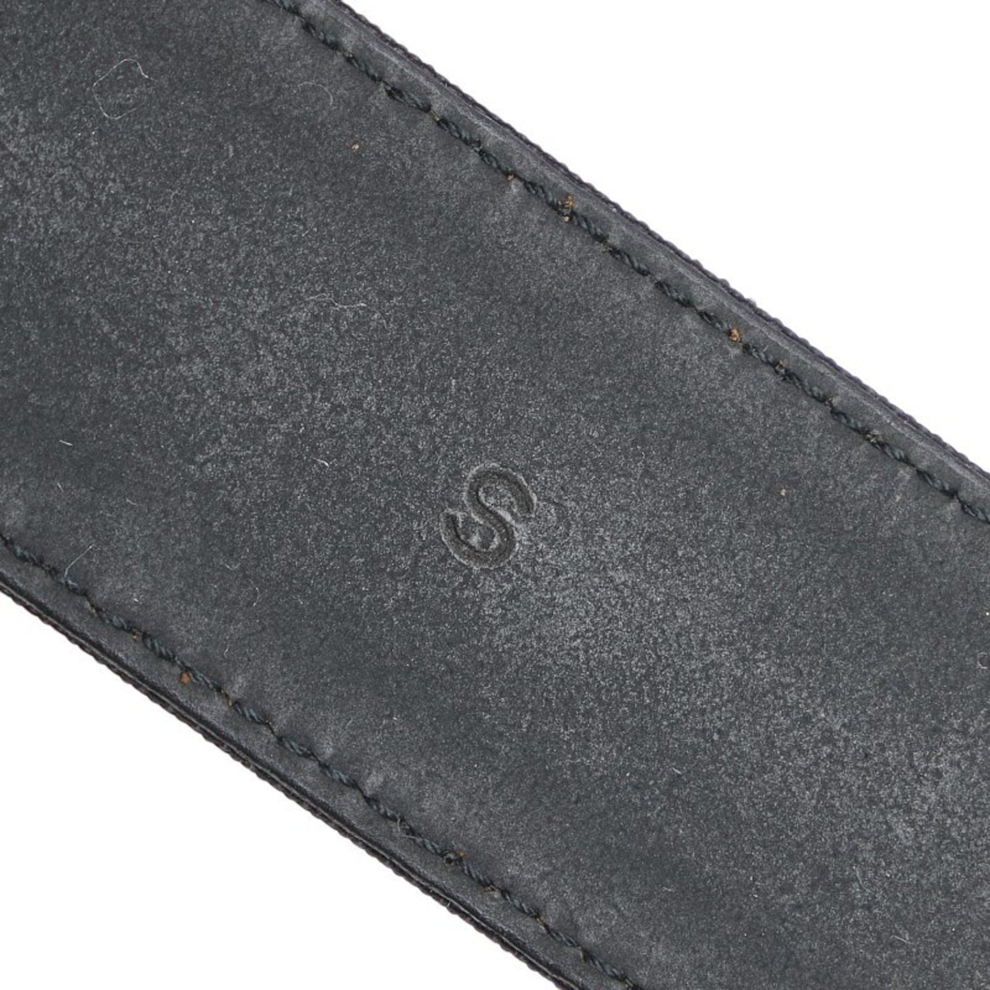 Salvatore Ferragamo Vara Buckle Belt Size: S Black Silver Leather Nylon