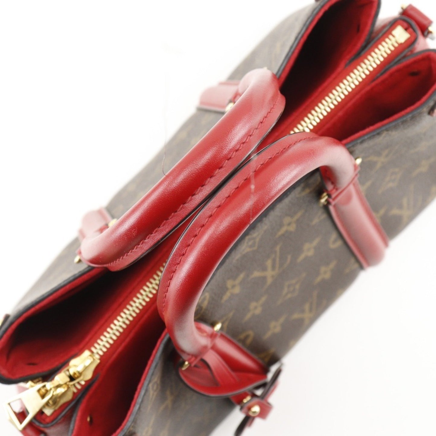 Louis Vuitton Louis Vuitton Soufflotnv Bb Handbag M44818 Monogram Canvas 2020 Brown/Red Tr1290